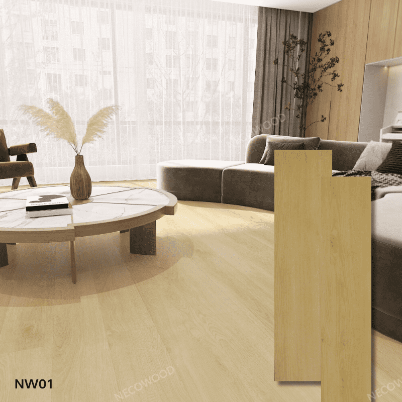 Luxury Wood Grain Vinyl Click Lock SPC Flooring