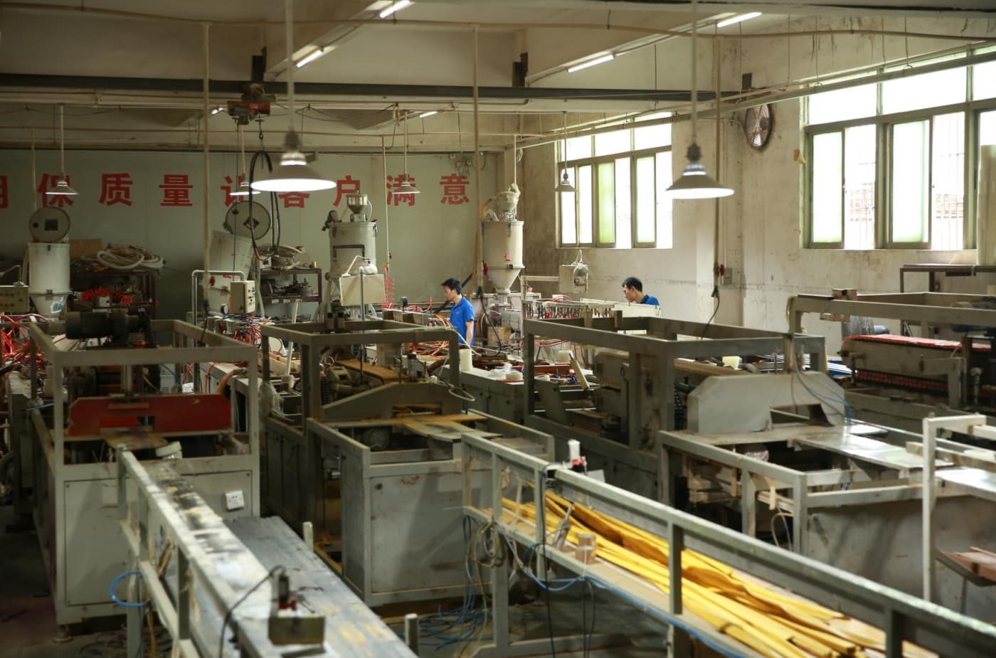 Necowood WPC wall panel manufacturing facility