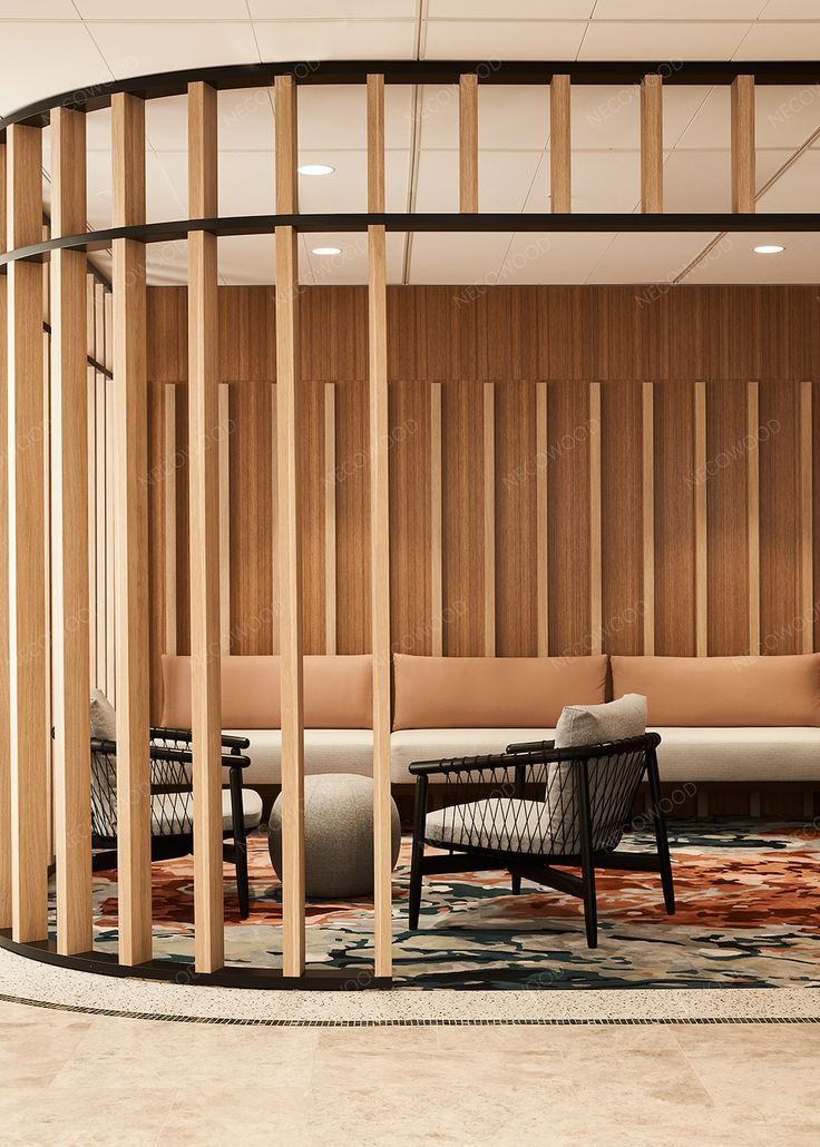 푸꾸옥 럭셔리 리조트 WPC 배플 천장 적용